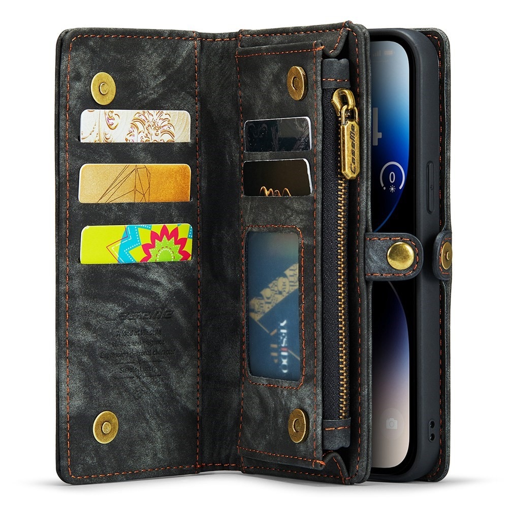 Étui portefeuille multi-cartes iPhone 13 Pro Gris