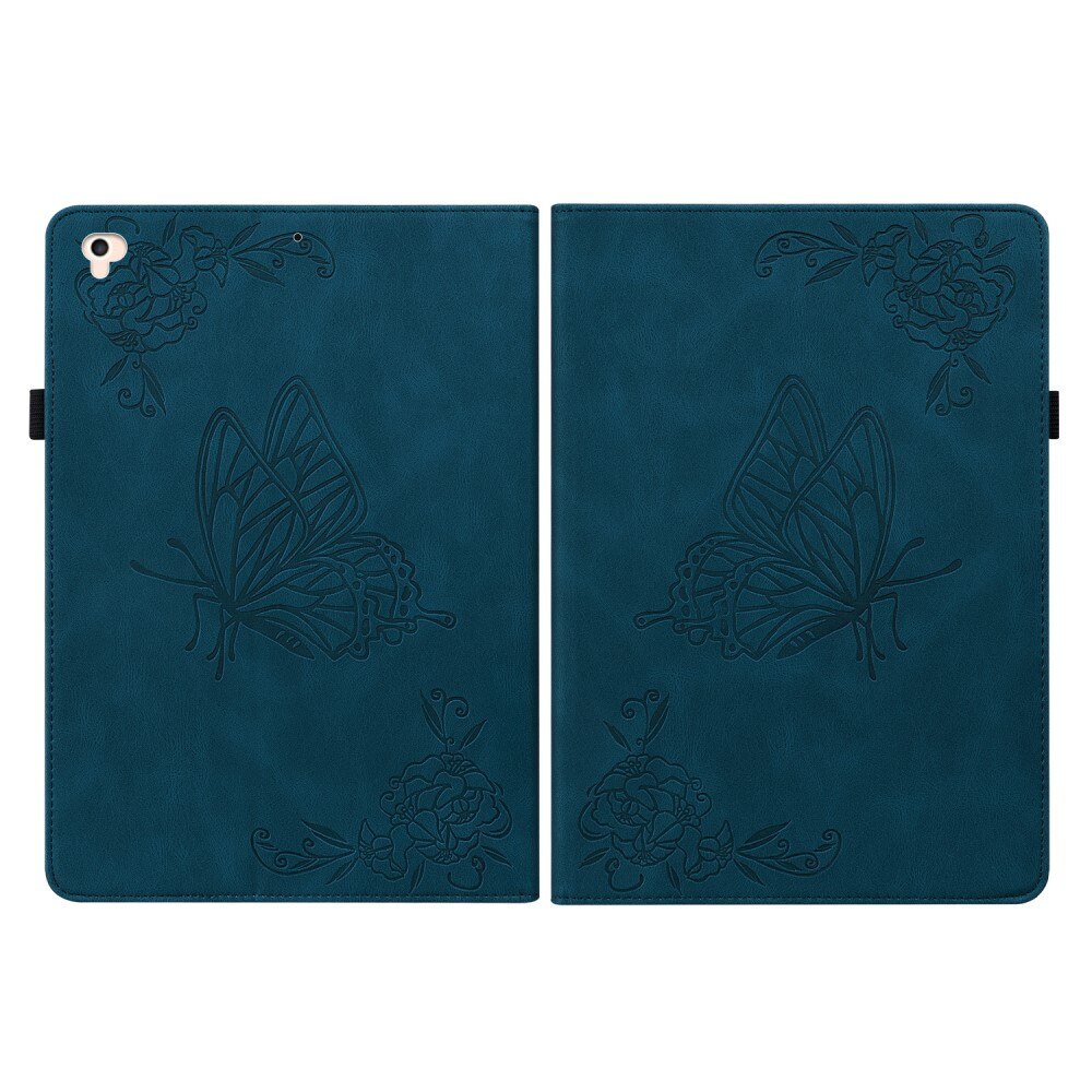 Étui en cuir avec papillons Apple iPad Air 9.7 1st Gen (2013) Bleu