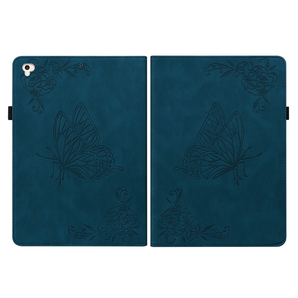 Étui en cuir avec papillons iPad Air 9.7 1st Gen (2013), bleu