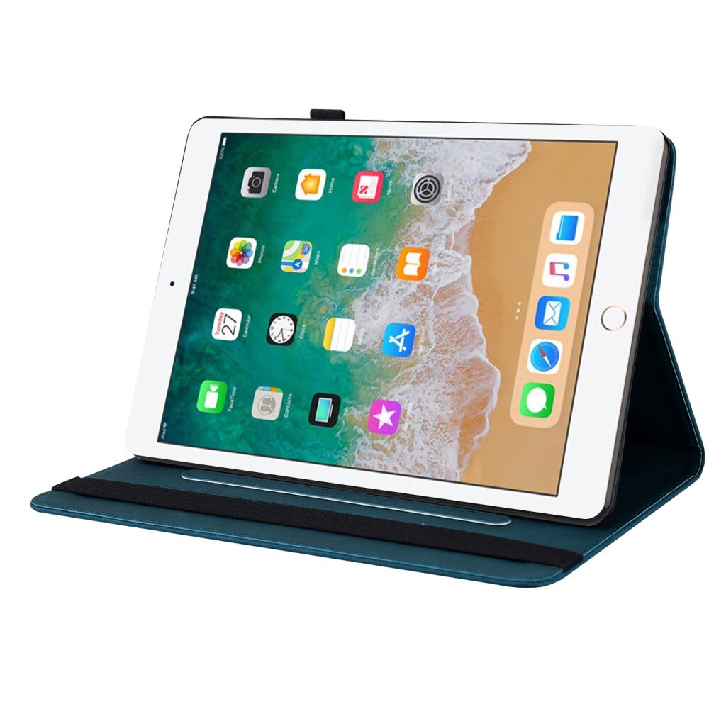 Étui en cuir avec papillons Apple iPad Air 9.7 1st Gen (2013) Bleu