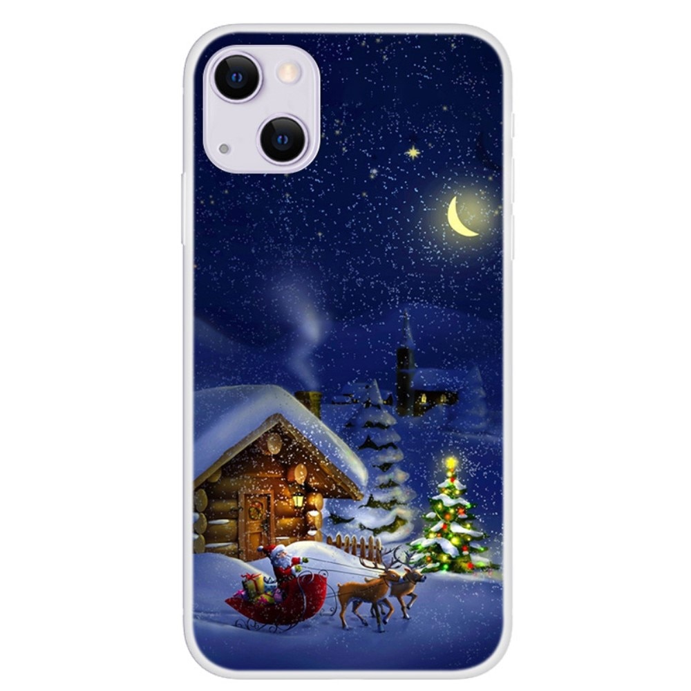 Coque TPU avec Motif de Noël iPhone 13 - Réveillon de Noël