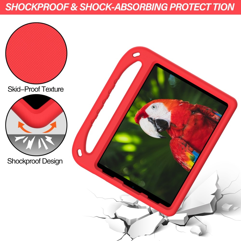 Coque EVA avec poignée pour enfants pour iPad Air 10.9 4th Gen (2020), rouge