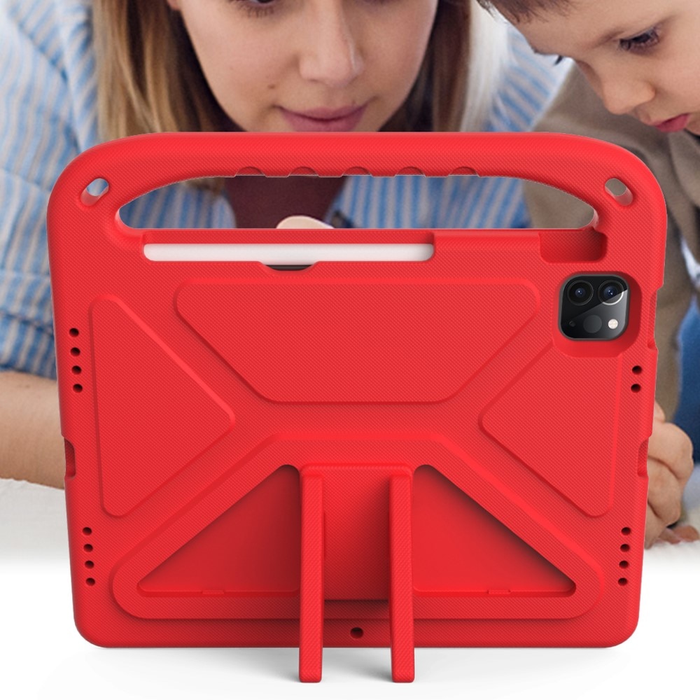 Coque EVA avec poignée pour enfants pour iPad Pro 11 4th Gen (2022), rouge