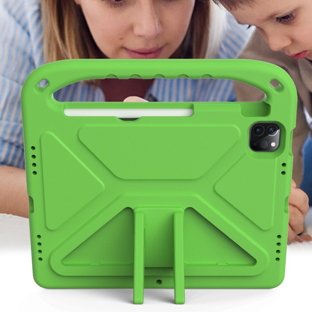 Coque EVA avec poignée pour enfants pour iPad Pro 11 4th Gen (2022), vert