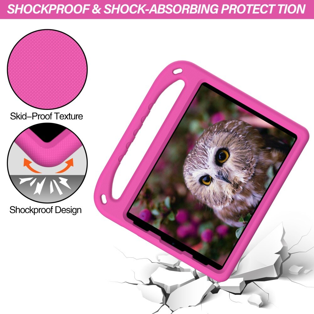 Coque EVA avec poignée pour enfants pour iPad Air 10.9 5th Gen (2022), rose