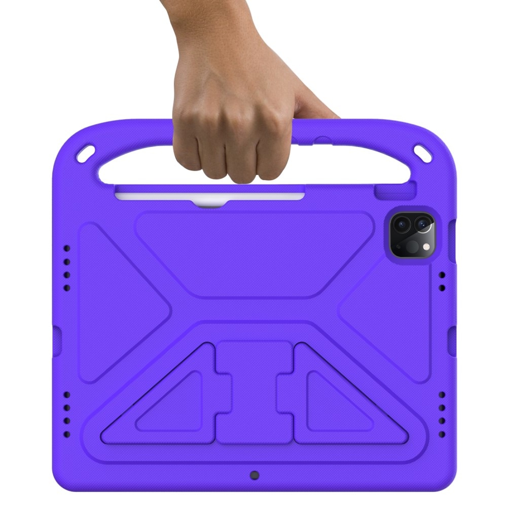 Coque EVA avec poignée pour enfants pour iPad Pro 11 4th Gen (2022), violet
