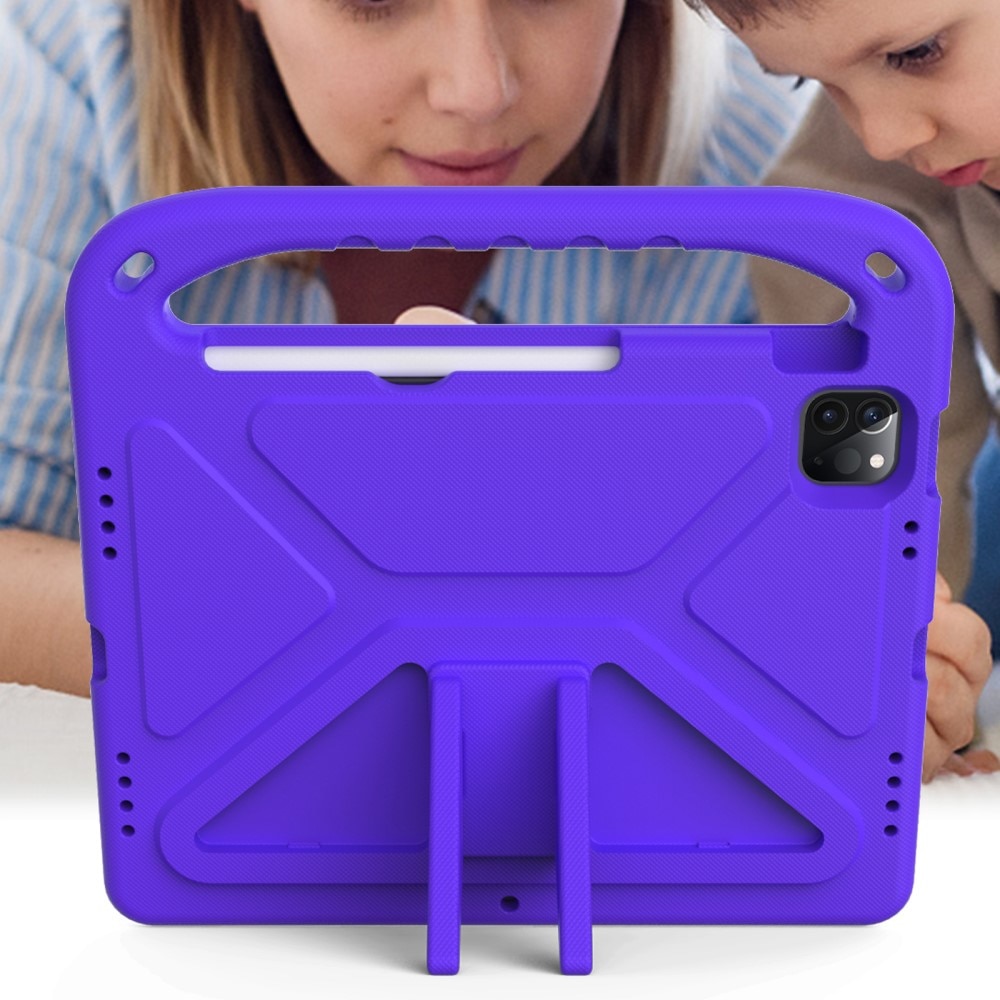 Coque EVA avec poignée pour enfants pour iPad Pro 11 4th Gen (2022), violet