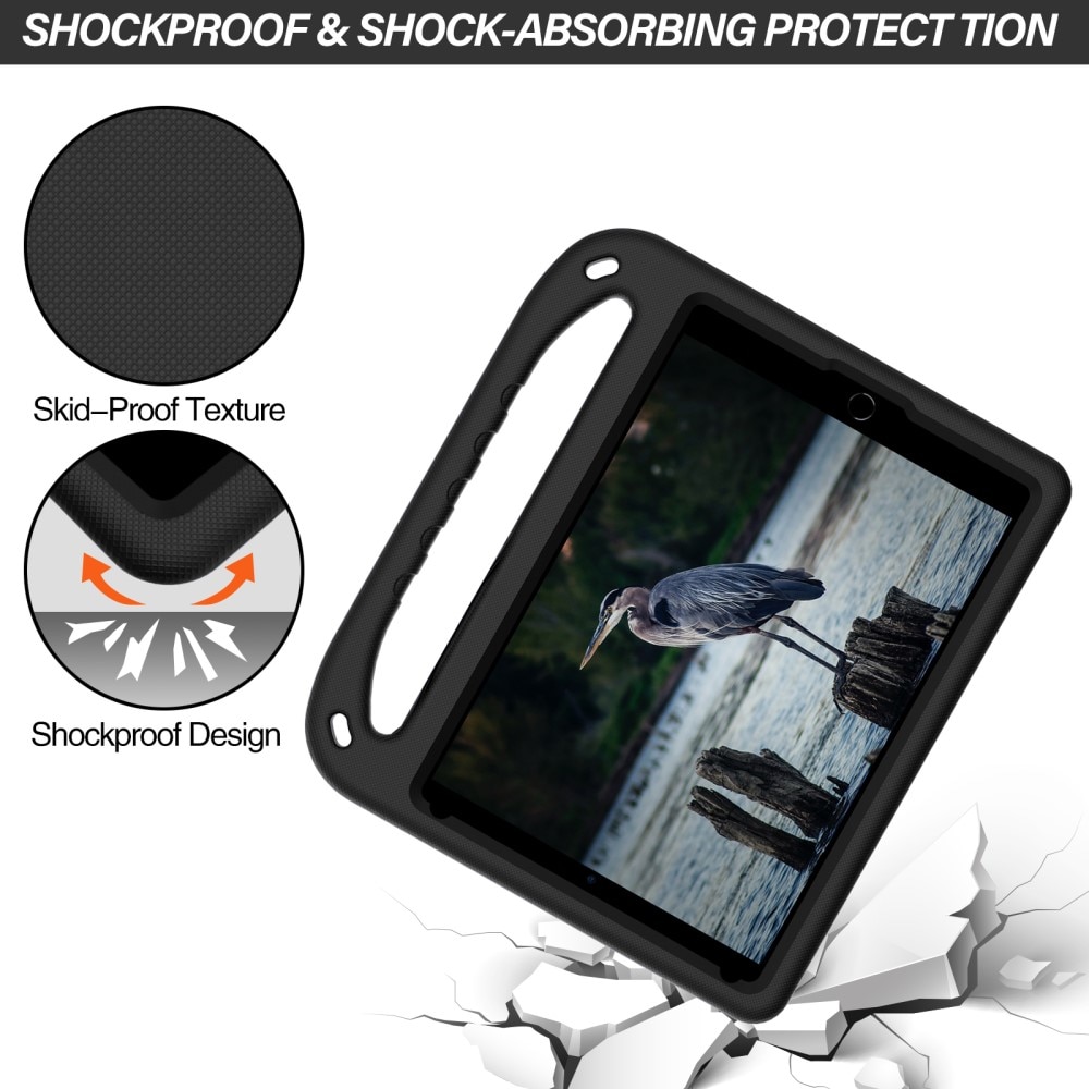 Coque EVA avec poignée pour enfants pour Apple iPad 10.2 8th Gen (2020), noir