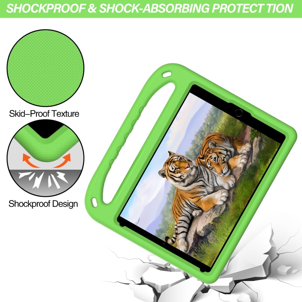 Coque EVA avec poignée pour enfants pour Apple iPad 10.2 8th Gen (2020), Vert