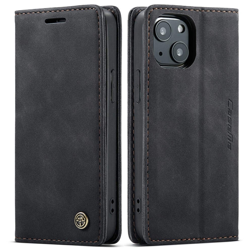 Étui portefeuille mince iPhone 13, Noir