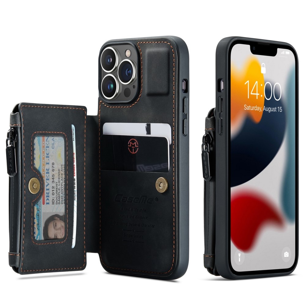 Coque avec plusieurs fentes iPhone 13 Pro Noir