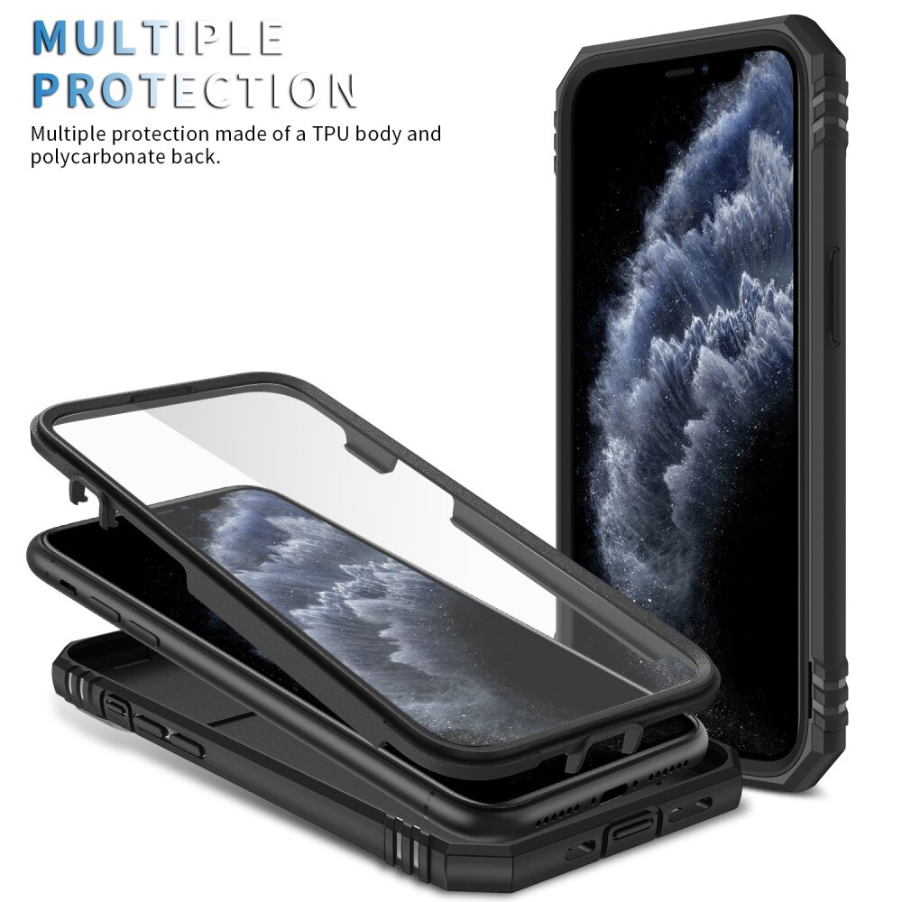 Coque Hybride Ring avec Protège Caméra iPhone 11 Pro Max, Noir