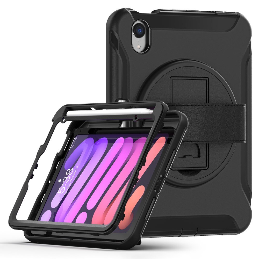 Coque hybride antichoc Apple iPad Mini 7th Gen (2024), noir