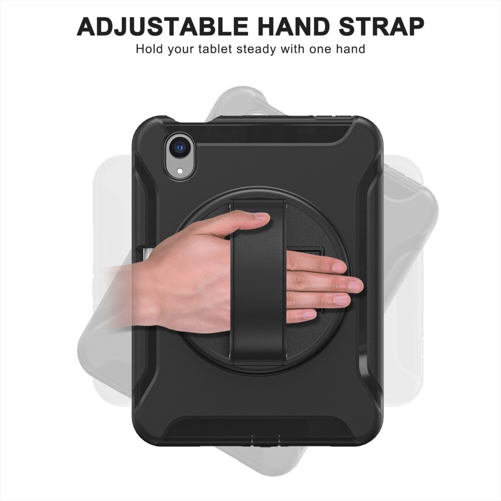Coque hybride antichoc Apple iPad Mini 7th Gen (2024), noir