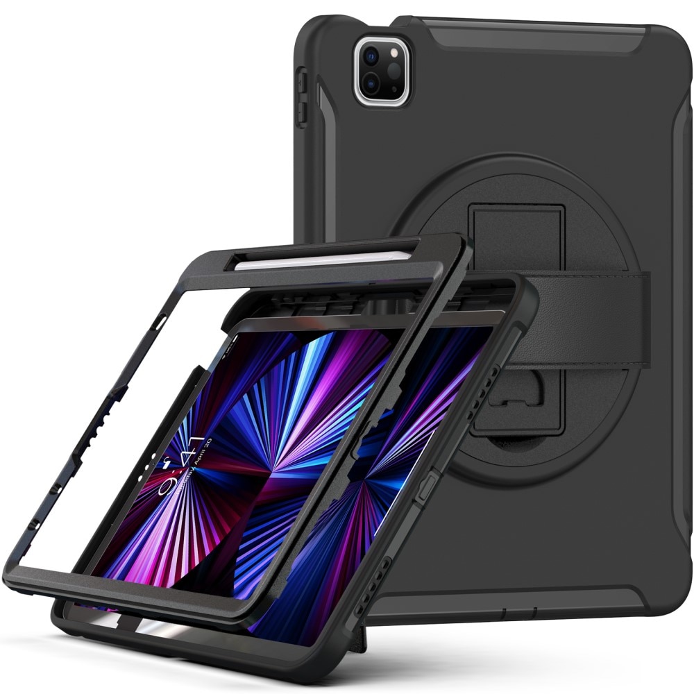 Coque hybride antichoc iPad Pro 11 2nd Gen (2020), noir