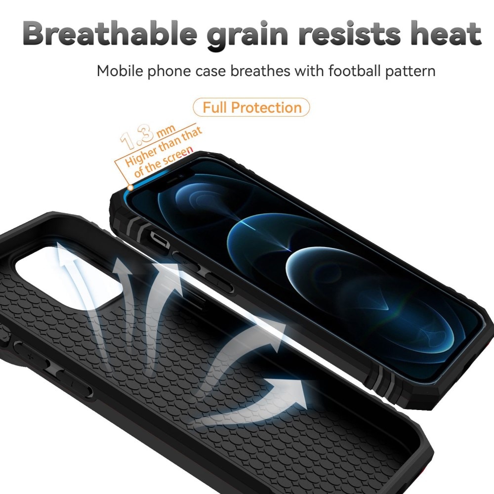 Coque Hybride Ring avec Protège Caméra iPhone 12 Pro Max, Noir