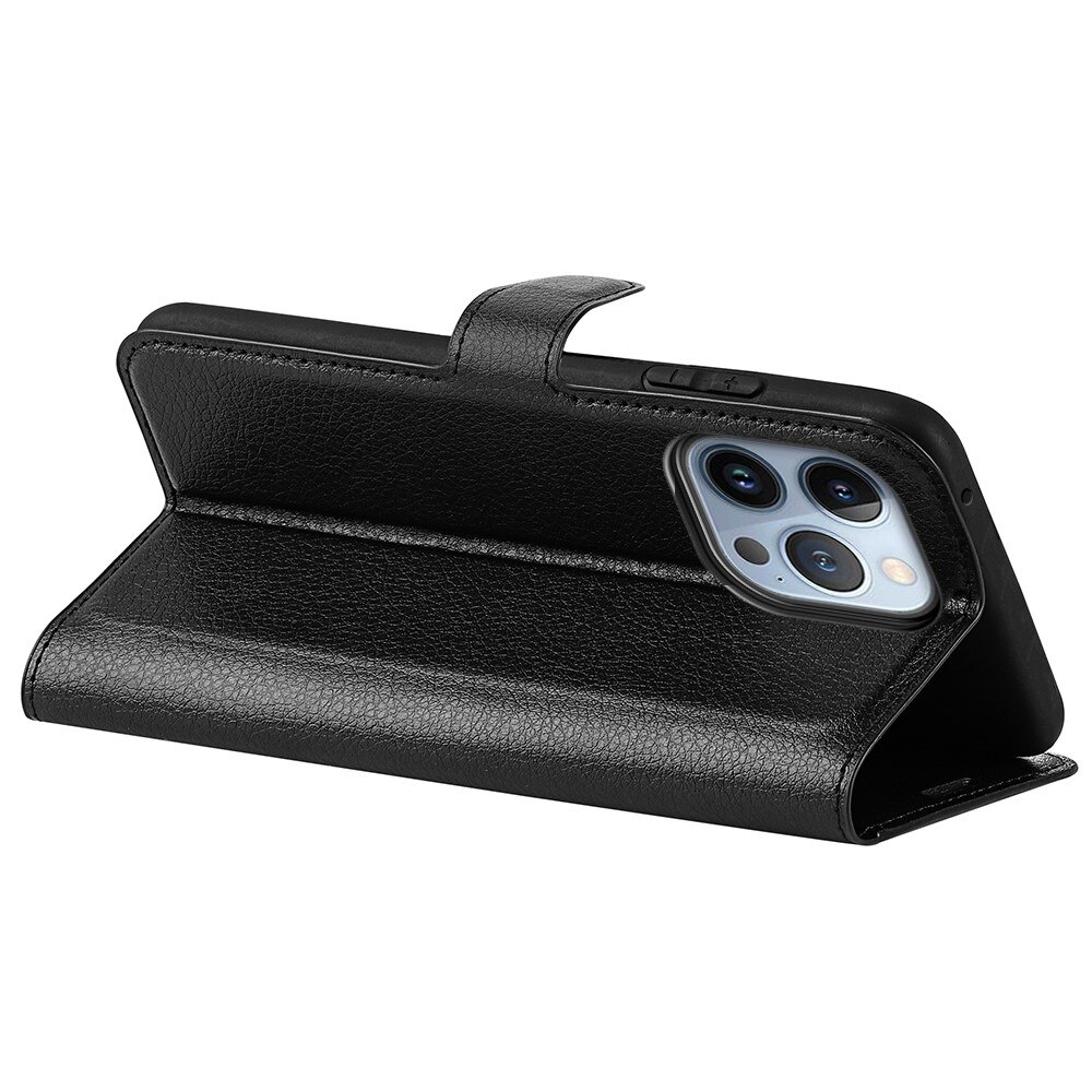 Coque portefeuille iPhone 14 Pro Max, Noir
