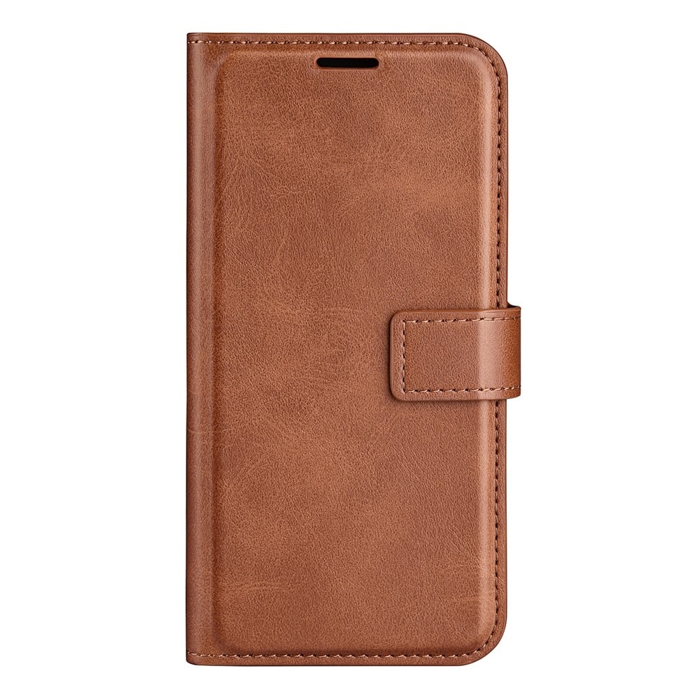 Étui portefeuille Leather Wallet iPhone 14 Pro Max Brown