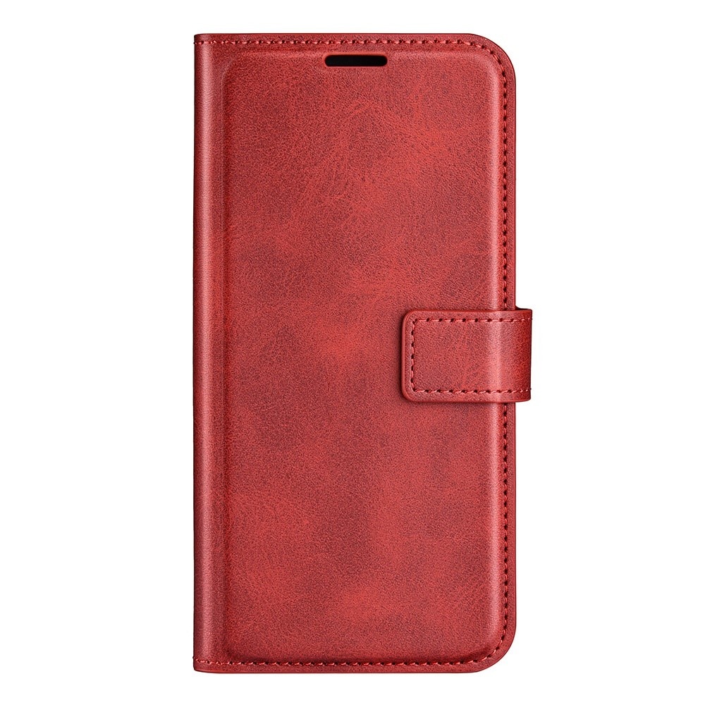 Étui portefeuille Leather Wallet iPhone 14 Pro Red