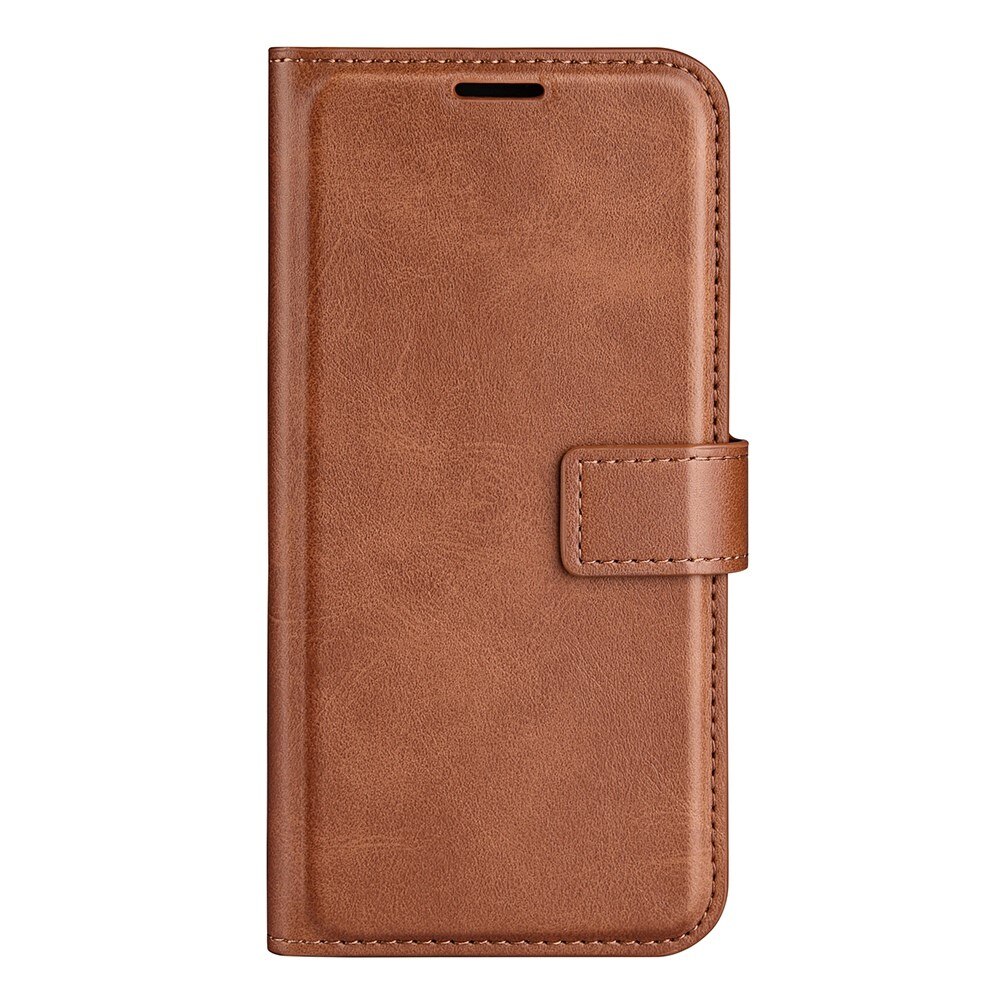 Étui portefeuille Leather Wallet iPhone 14 Pro Brown