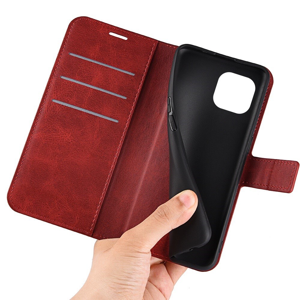 Étui portefeuille Leather Wallet iPhone 14 Red