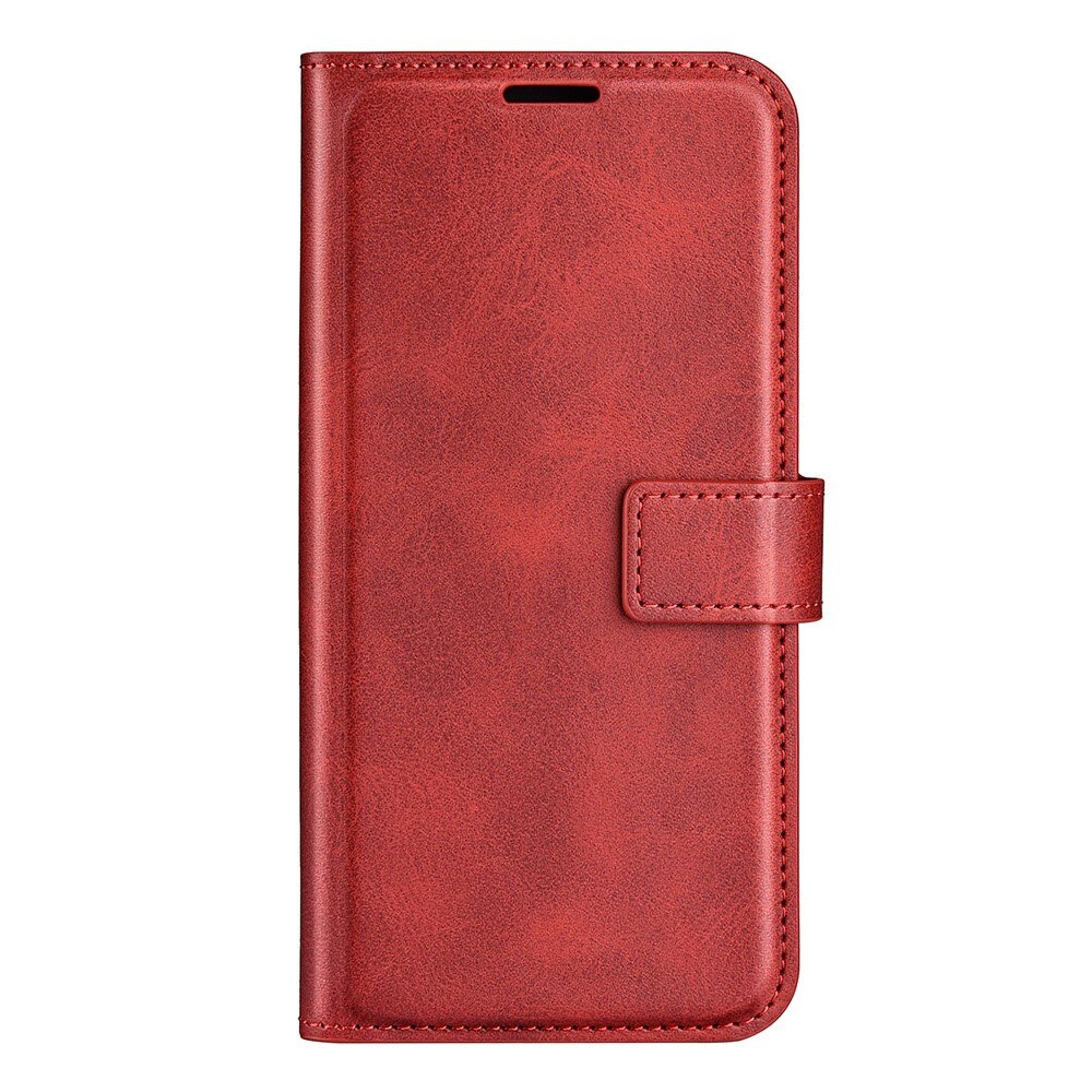 Étui portefeuille Leather Wallet iPhone 14 Red