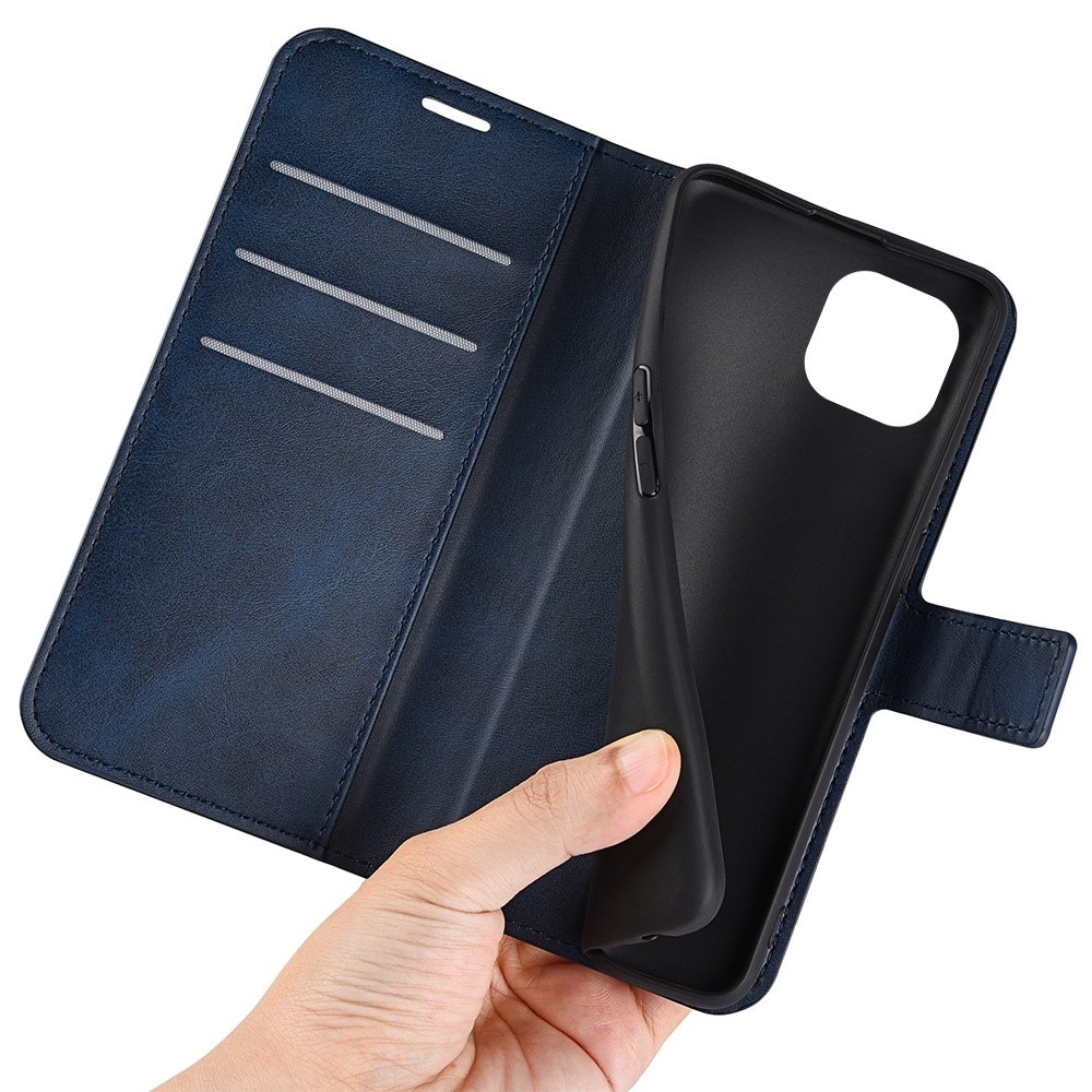 Étui portefeuille Leather Wallet iPhone 14 Plus Blue