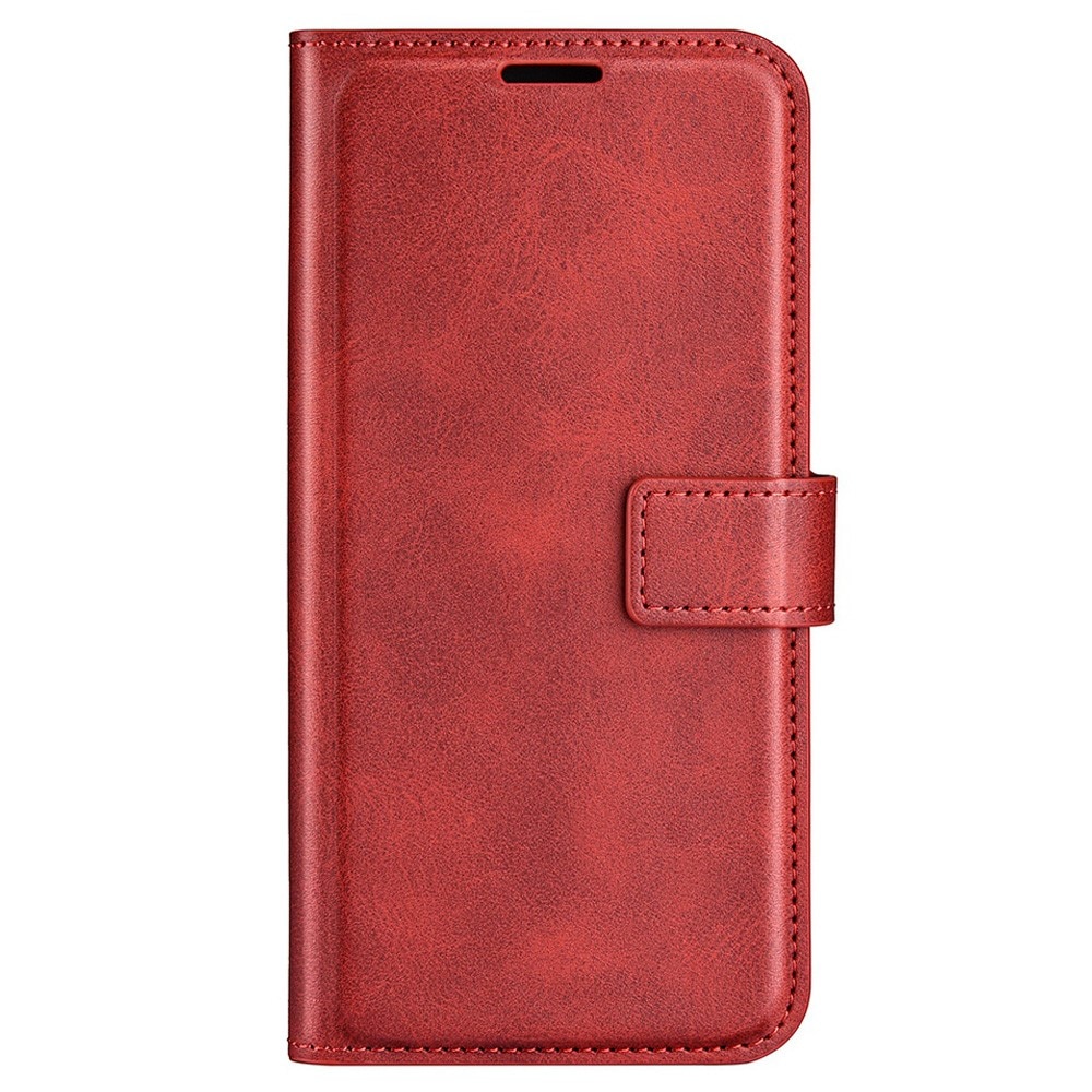 Étui portefeuille Leather Wallet iPhone 14 Plus Red