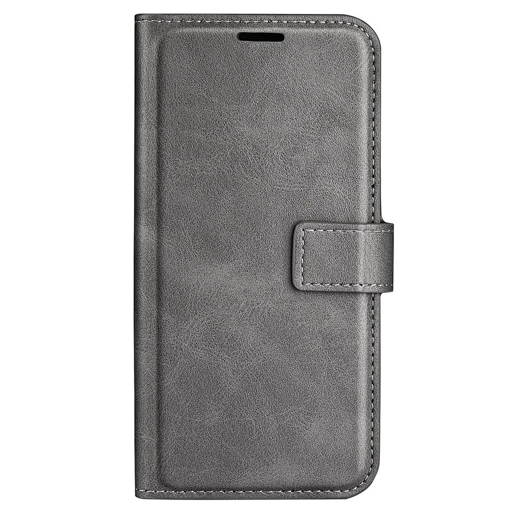 Étui portefeuille Leather Wallet iPhone 14 Plus Grey