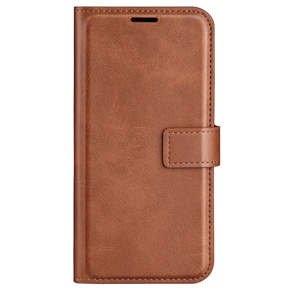 Étui portefeuille Leather Wallet iPhone 14 Plus Brown