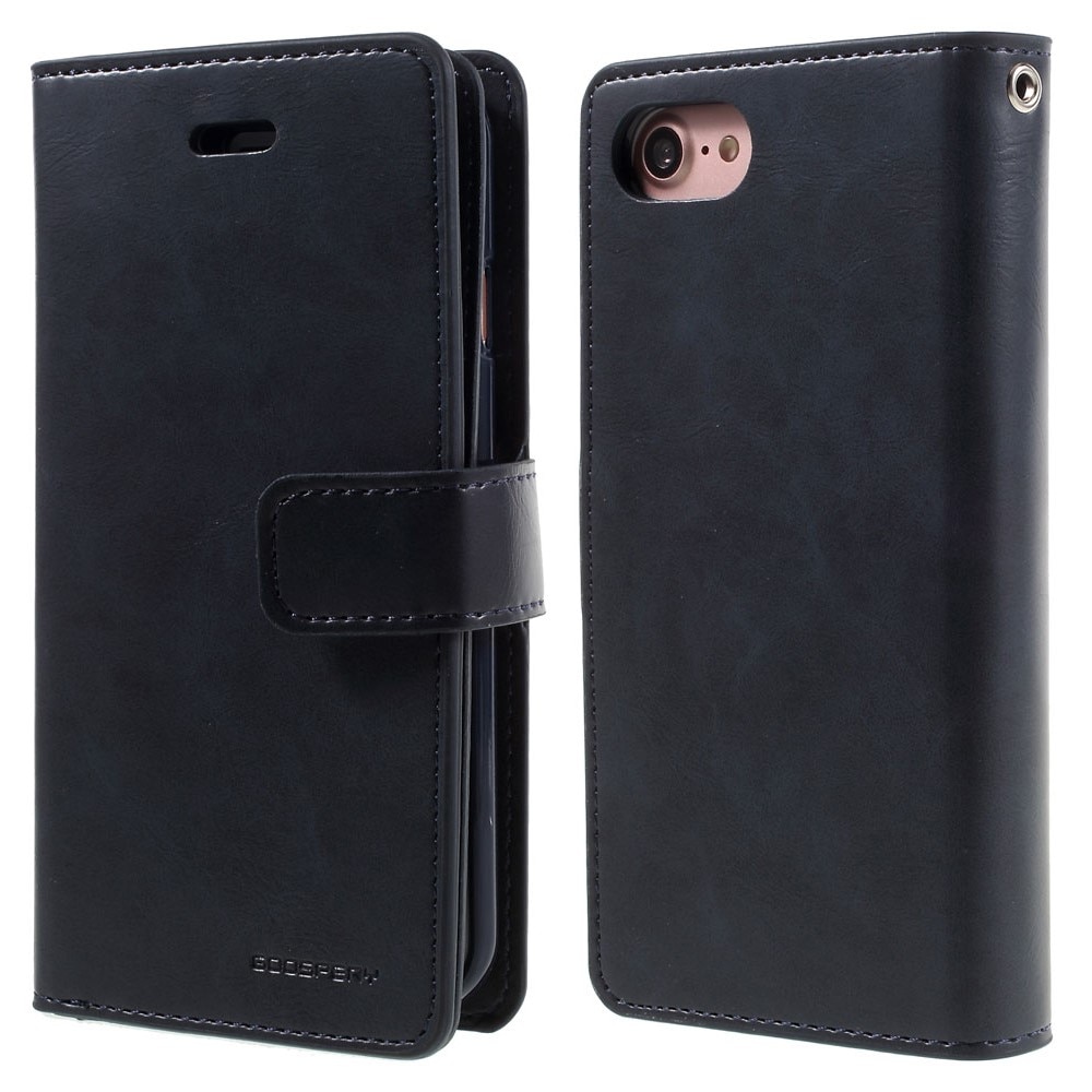 Coque Mansoor Wallet Diary Case iPhone 7/8/SE Bleu