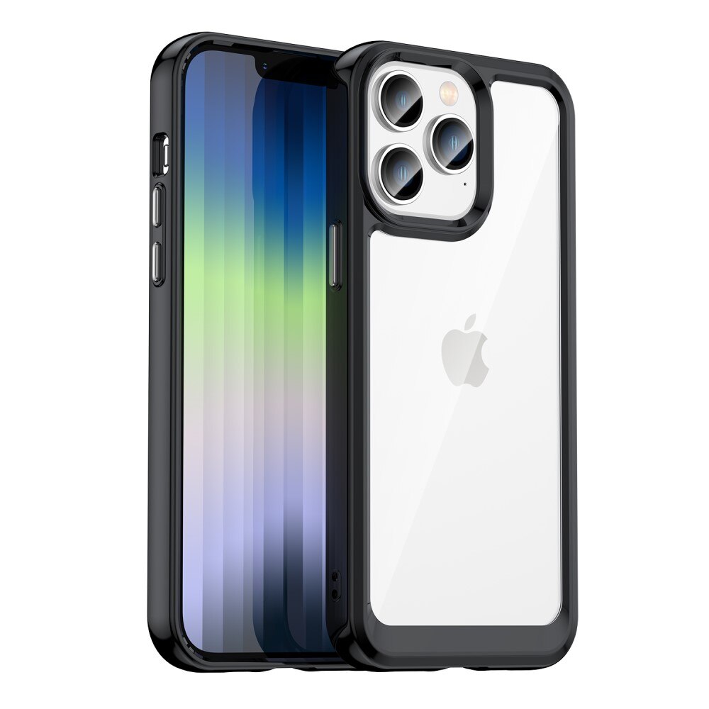 Coque hybride pour iPhone 14 Pro, Noir