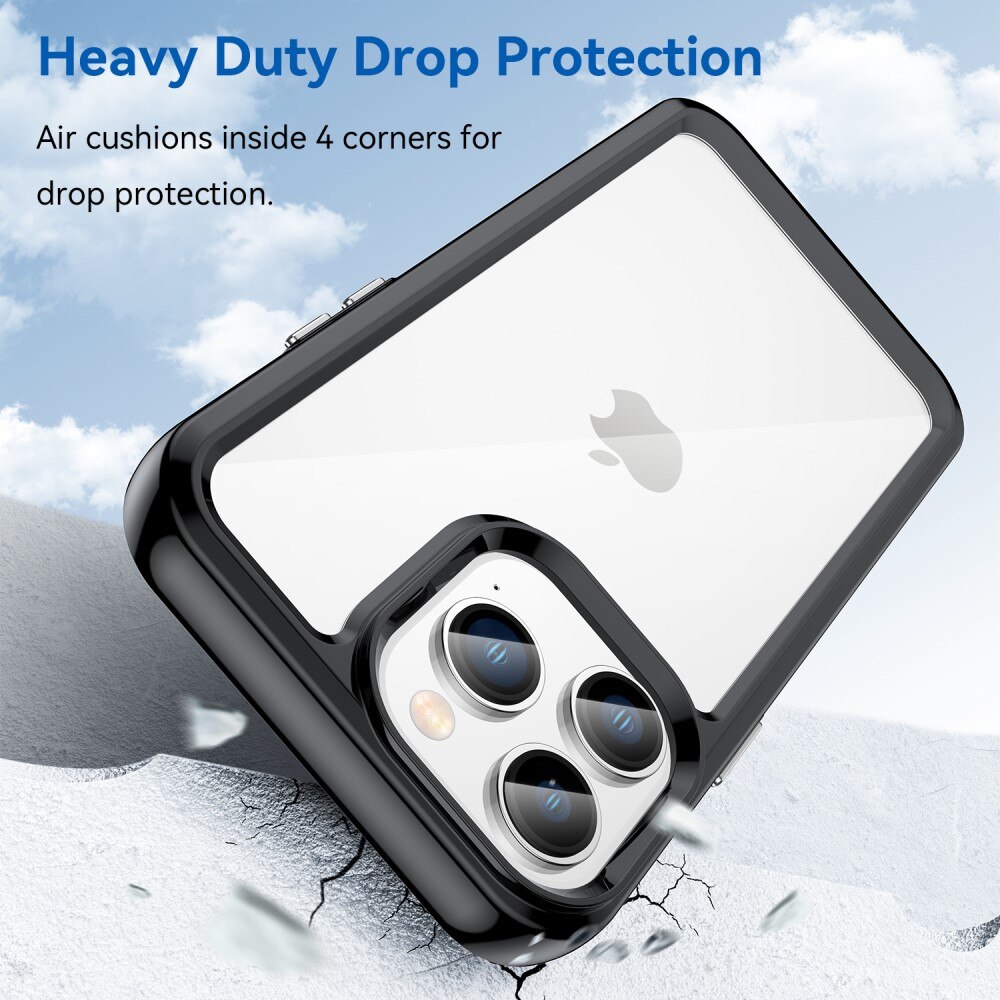 Coque hybride pour iPhone 14 Pro, Noir