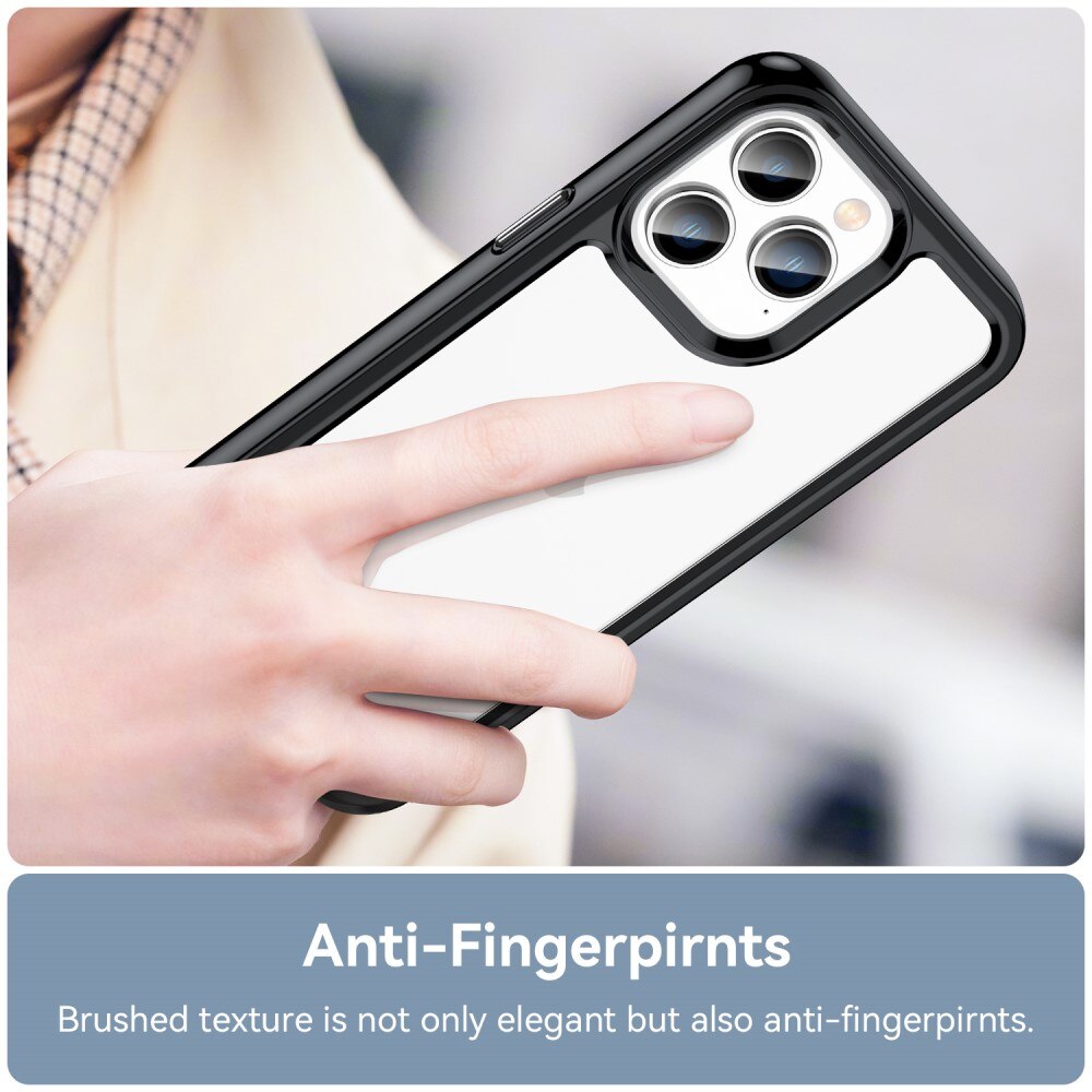 Coque hybride pour iPhone 14 Pro, Noir