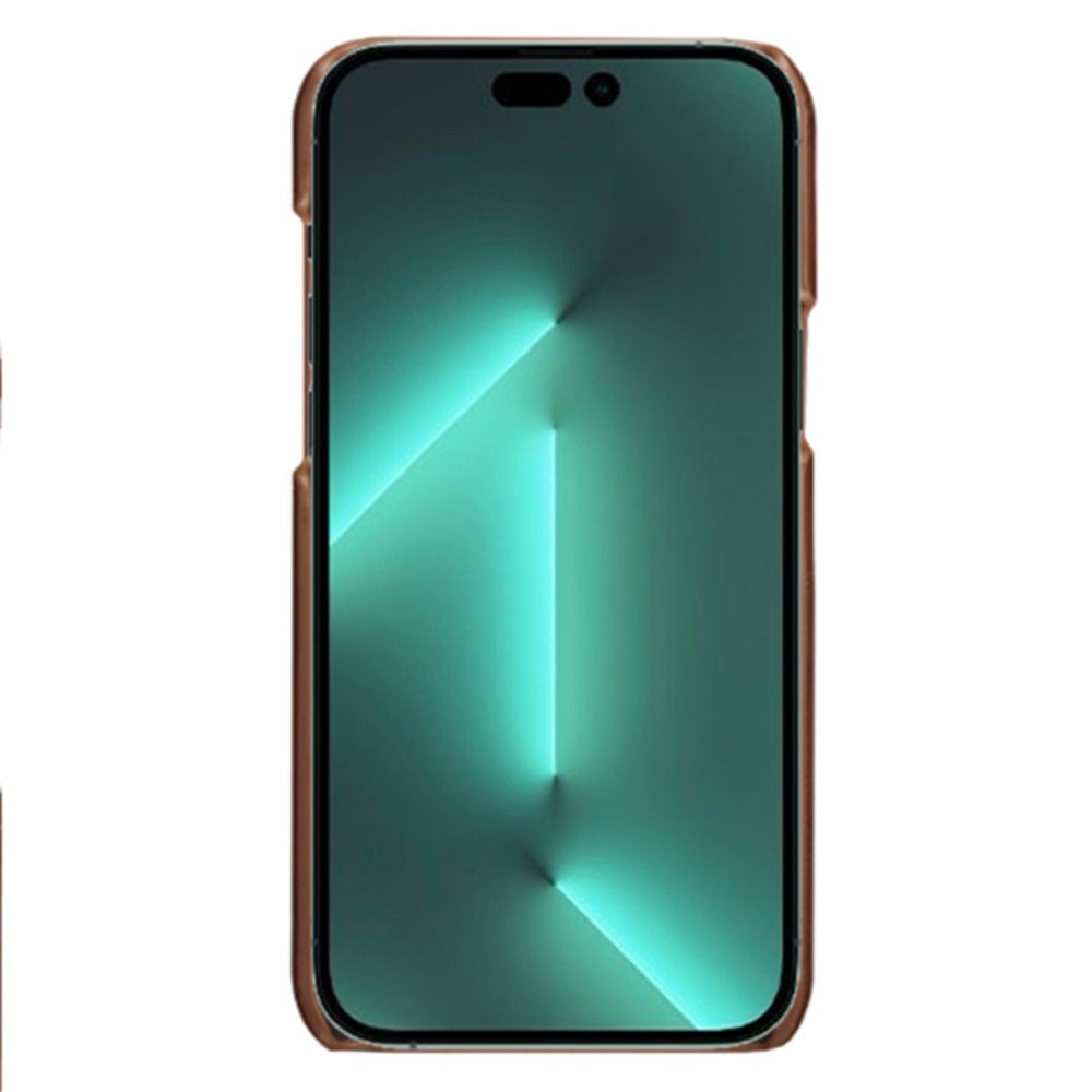 Coque Card Slots iPhone 14 Pro Max, Marron