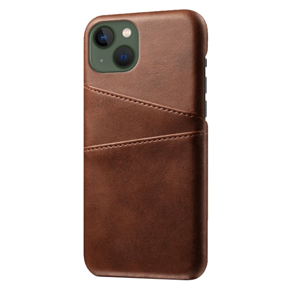 Coque Cards Slots iPhone 14 Marron