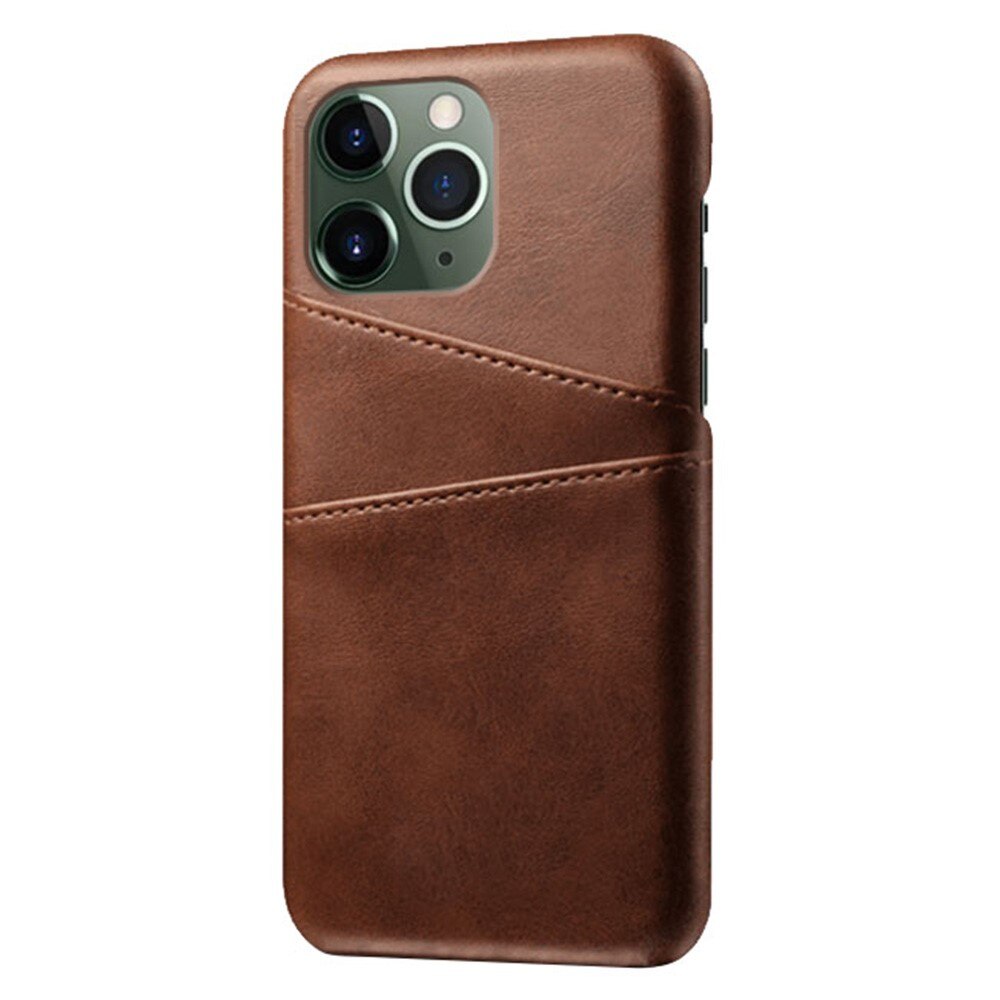 Coque Cards Slots iPhone 14 Pro Marron