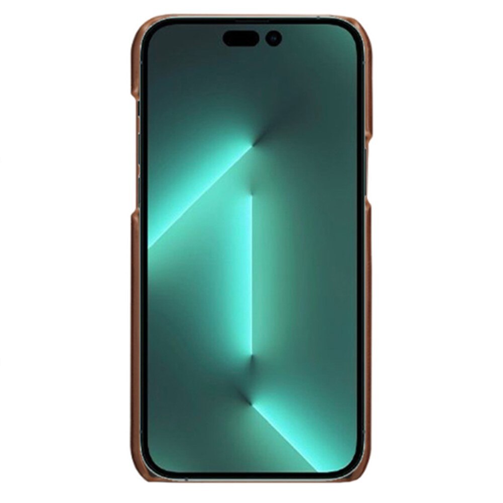 Coque Card Slots iPhone 14 Pro, Marron