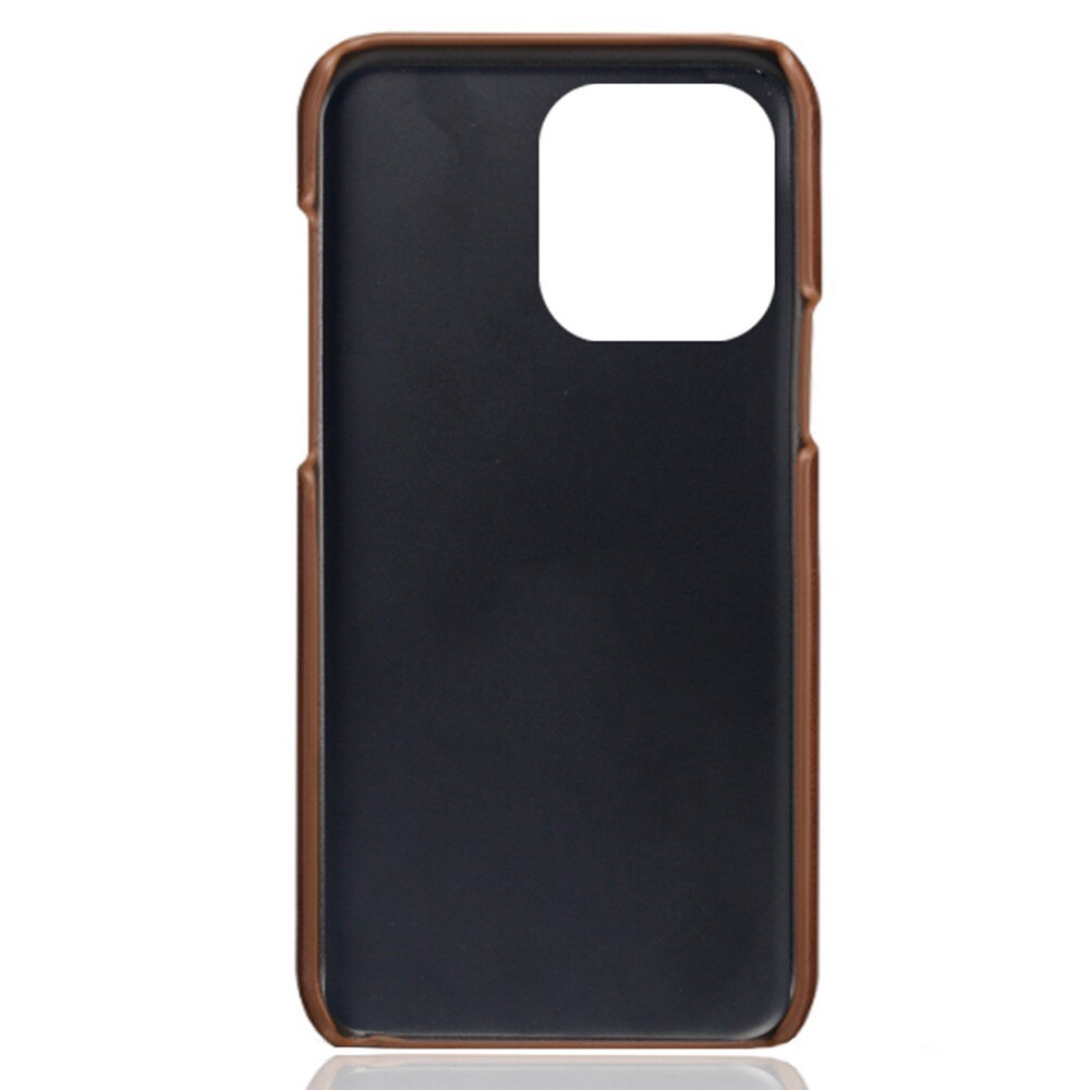 Coque Cards Slots iPhone 14 Pro Marron