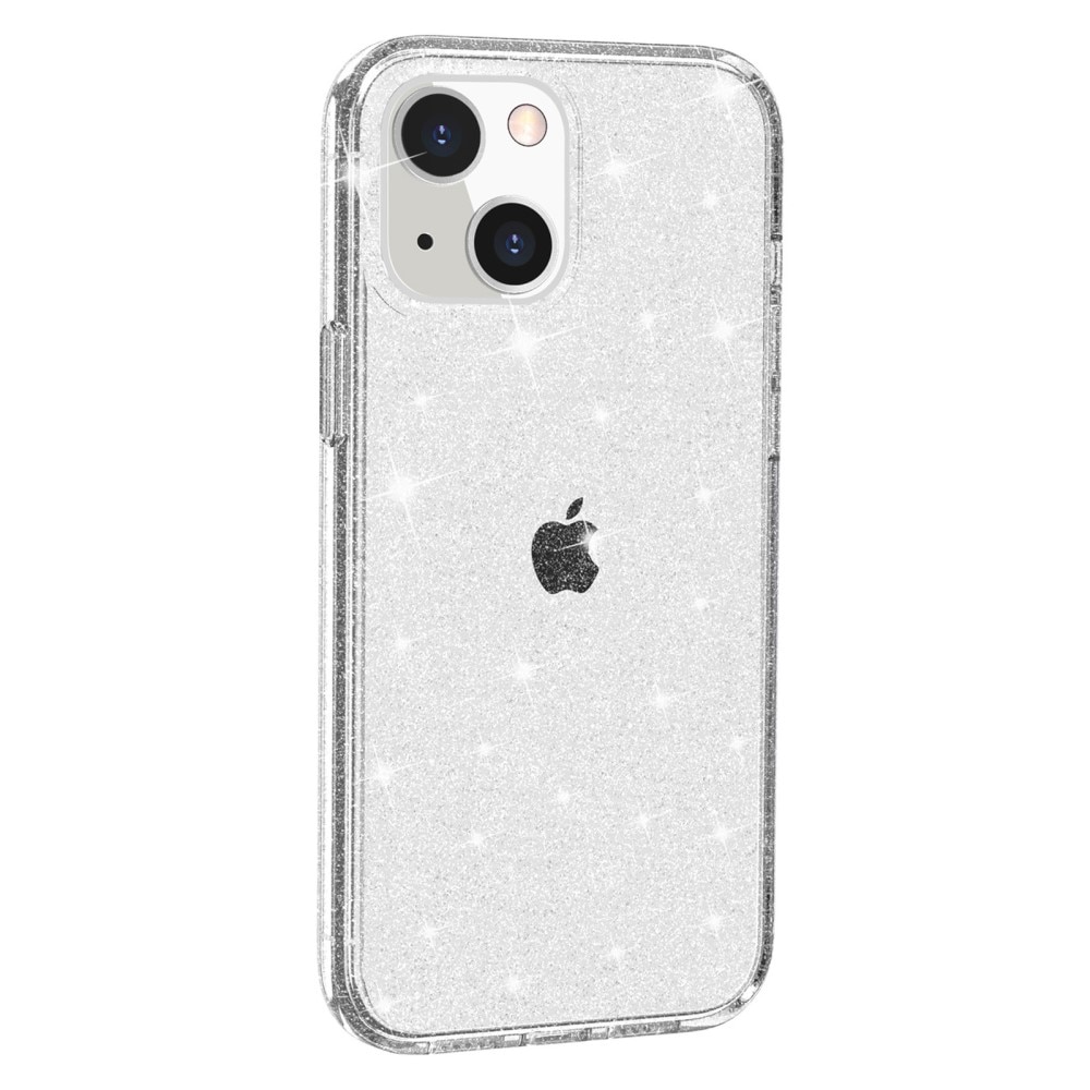 Coque Liquid Glitter iPhone 14 Transparent