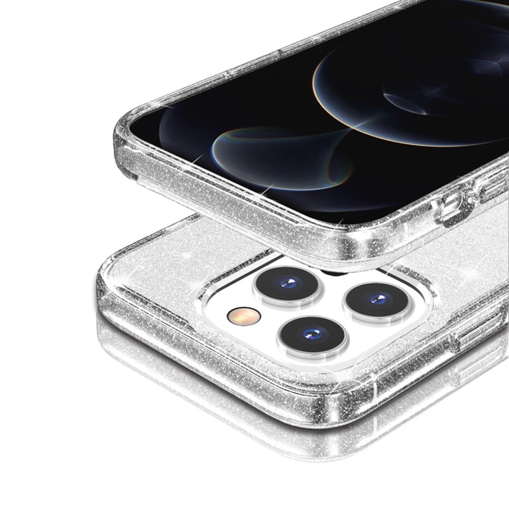 Coque Liquid Glitter iPhone 14 Pro Transparent