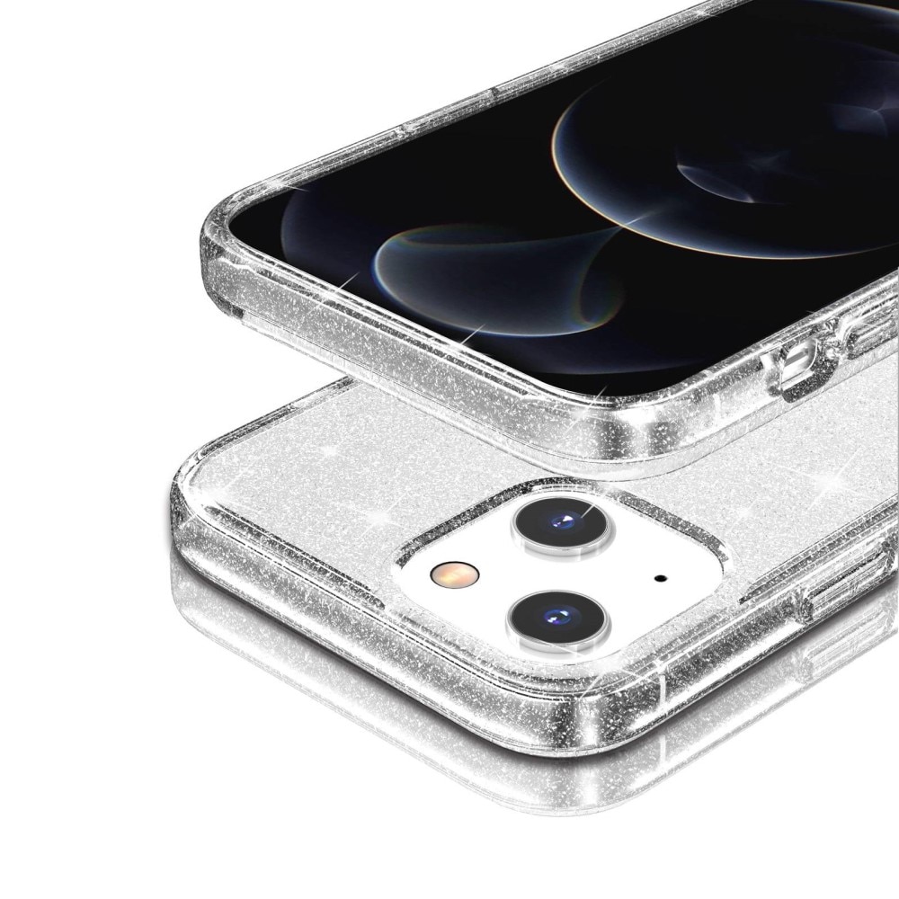 Coque Liquid Glitter iPhone 14 Plus Transparent