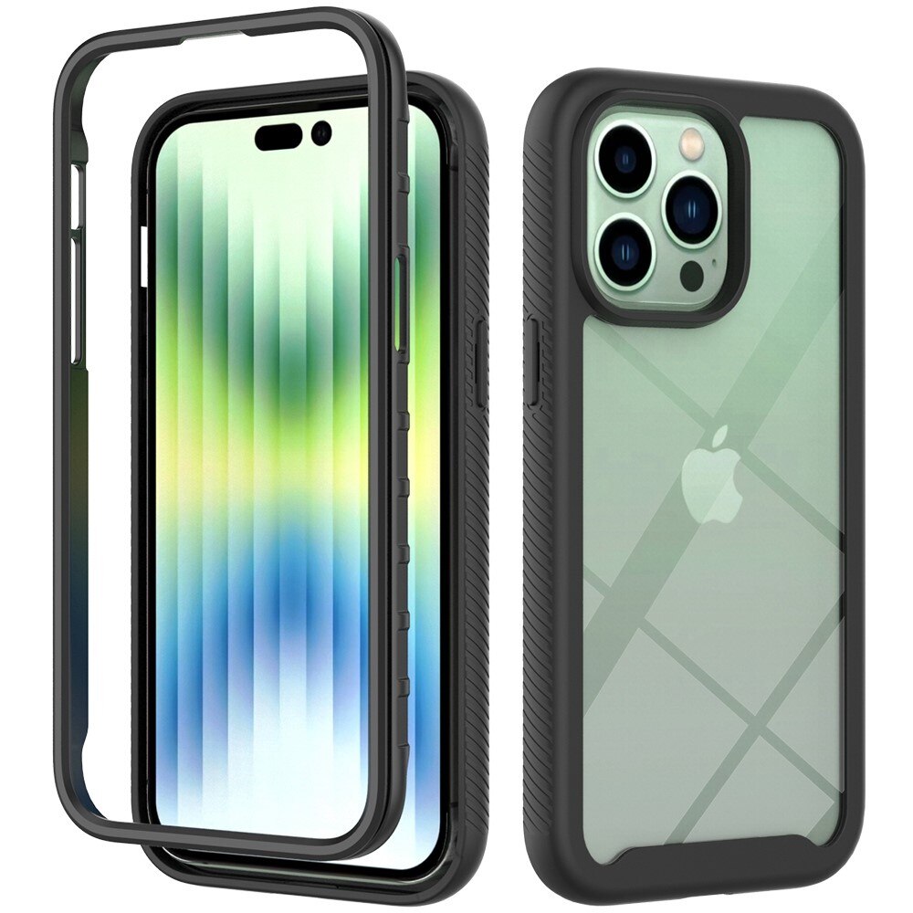 Coque de couverture complète iPhone 14 Pro Max, Noir