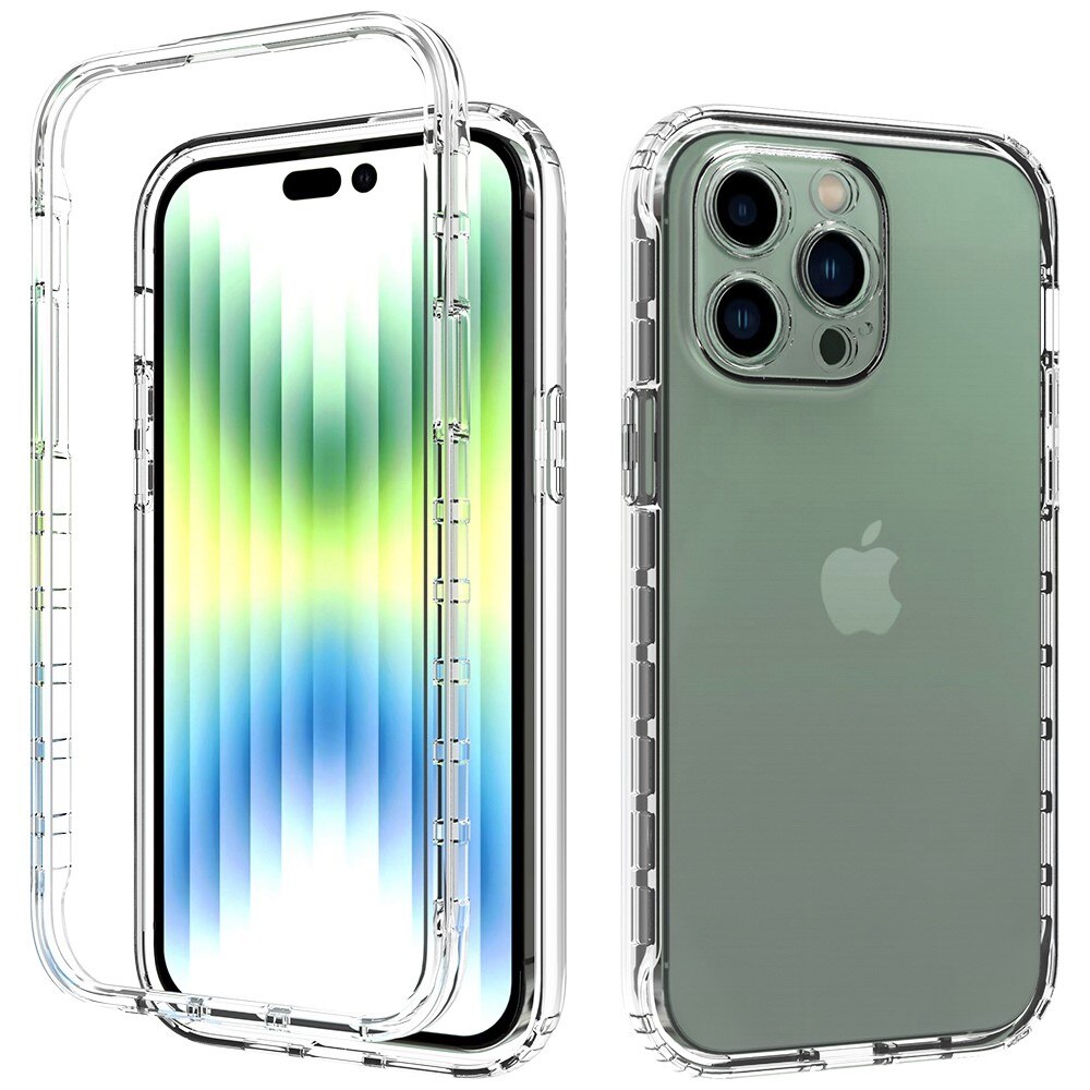 Coque de couverture complète iPhone 14 Pro Max, Transparent