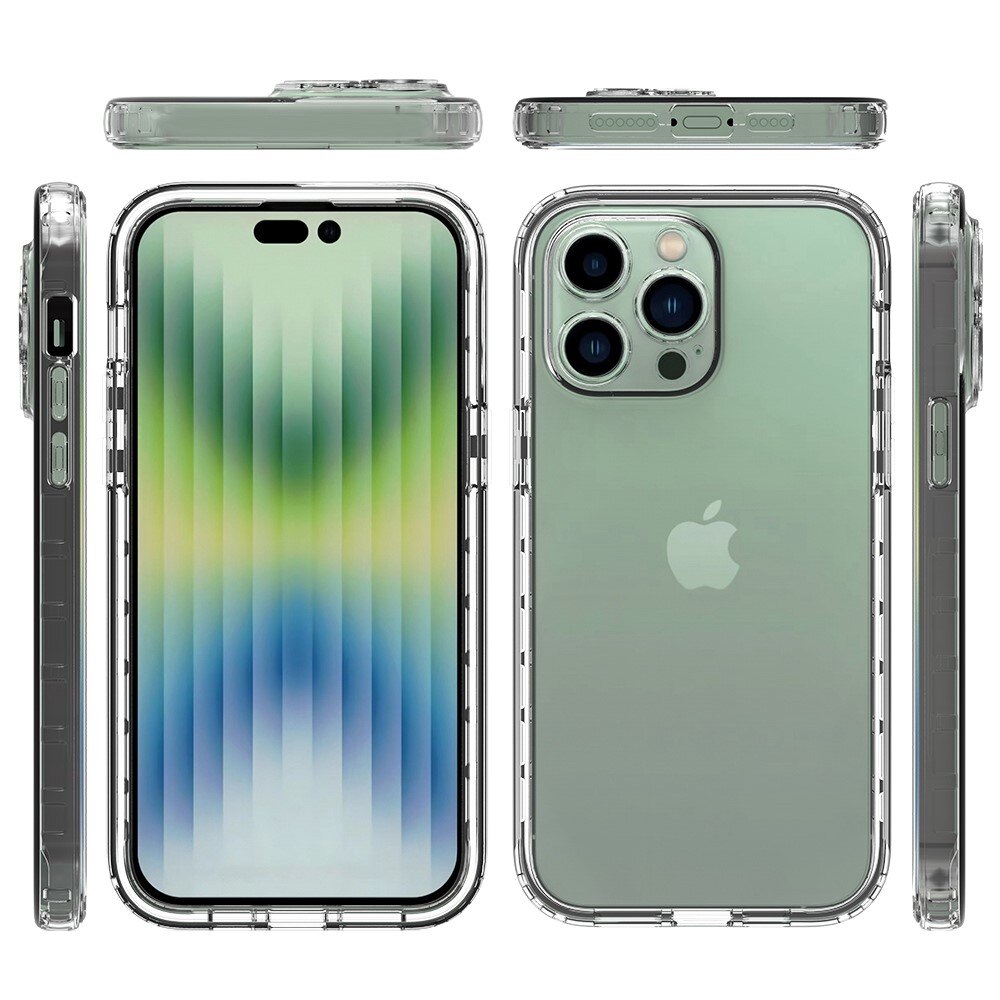 Coque de couverture complète iPhone 14 Pro Max, Transparent