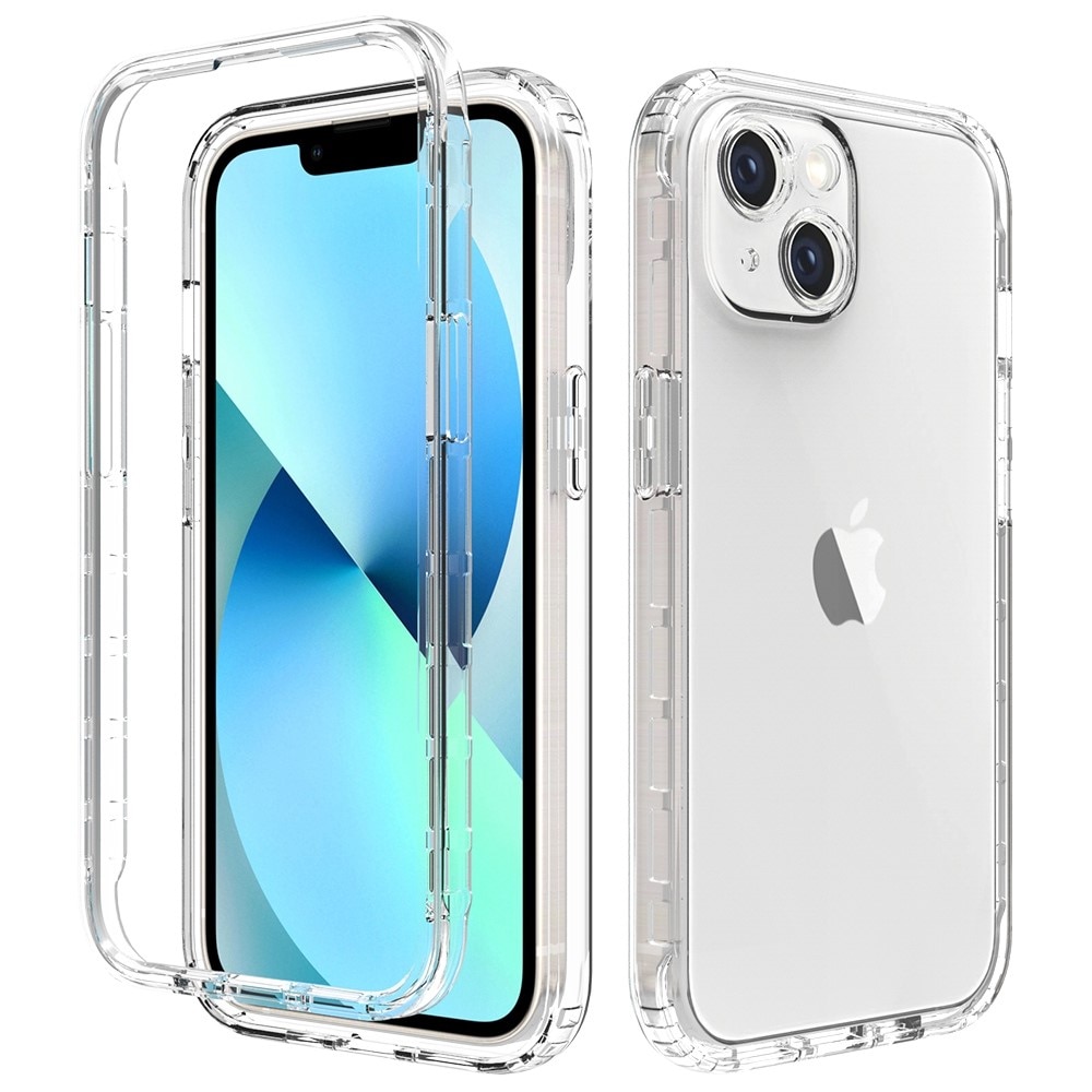 Coque de couverture complète iPhone 14, Transparent