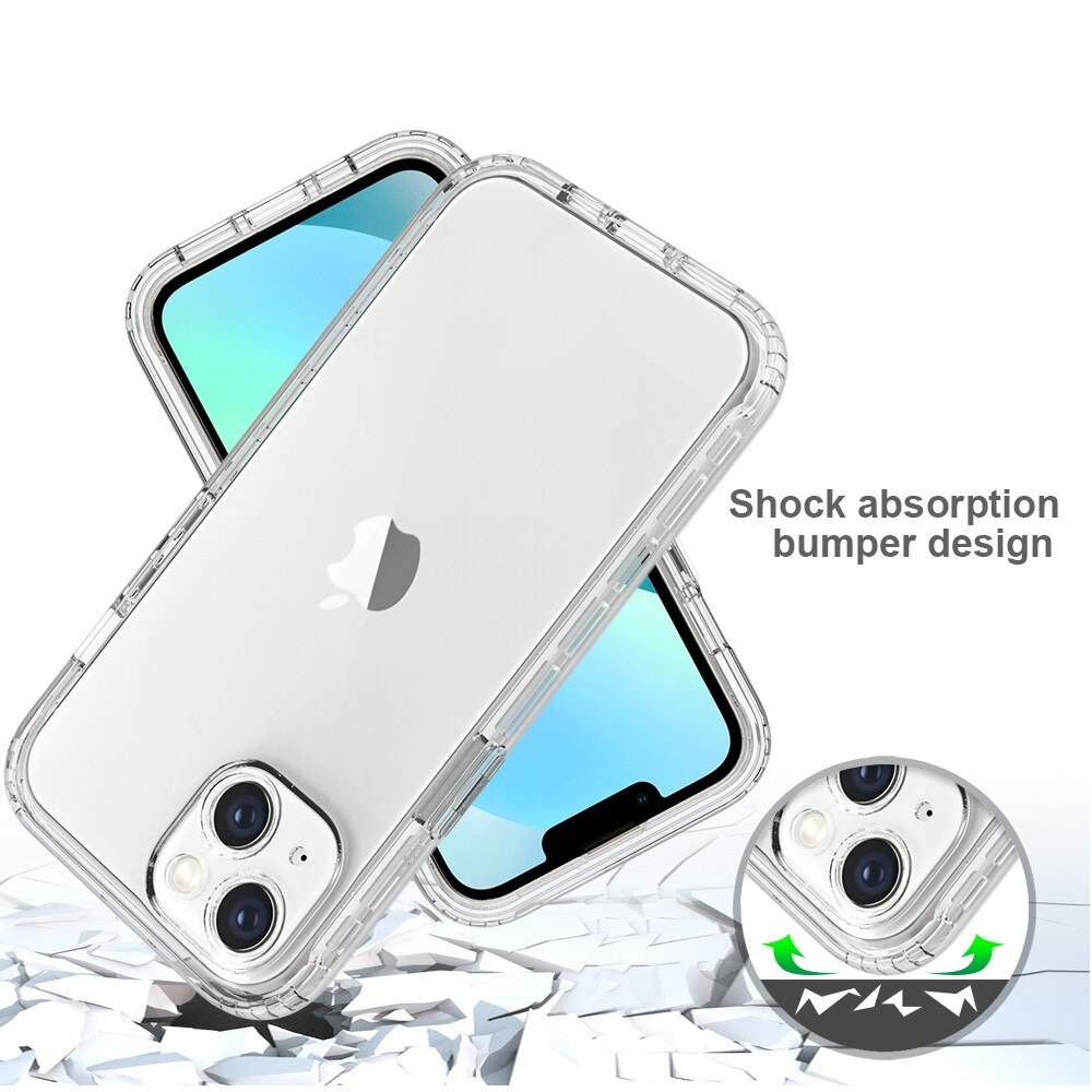 Coque de couverture complète iPhone 14, Transparent