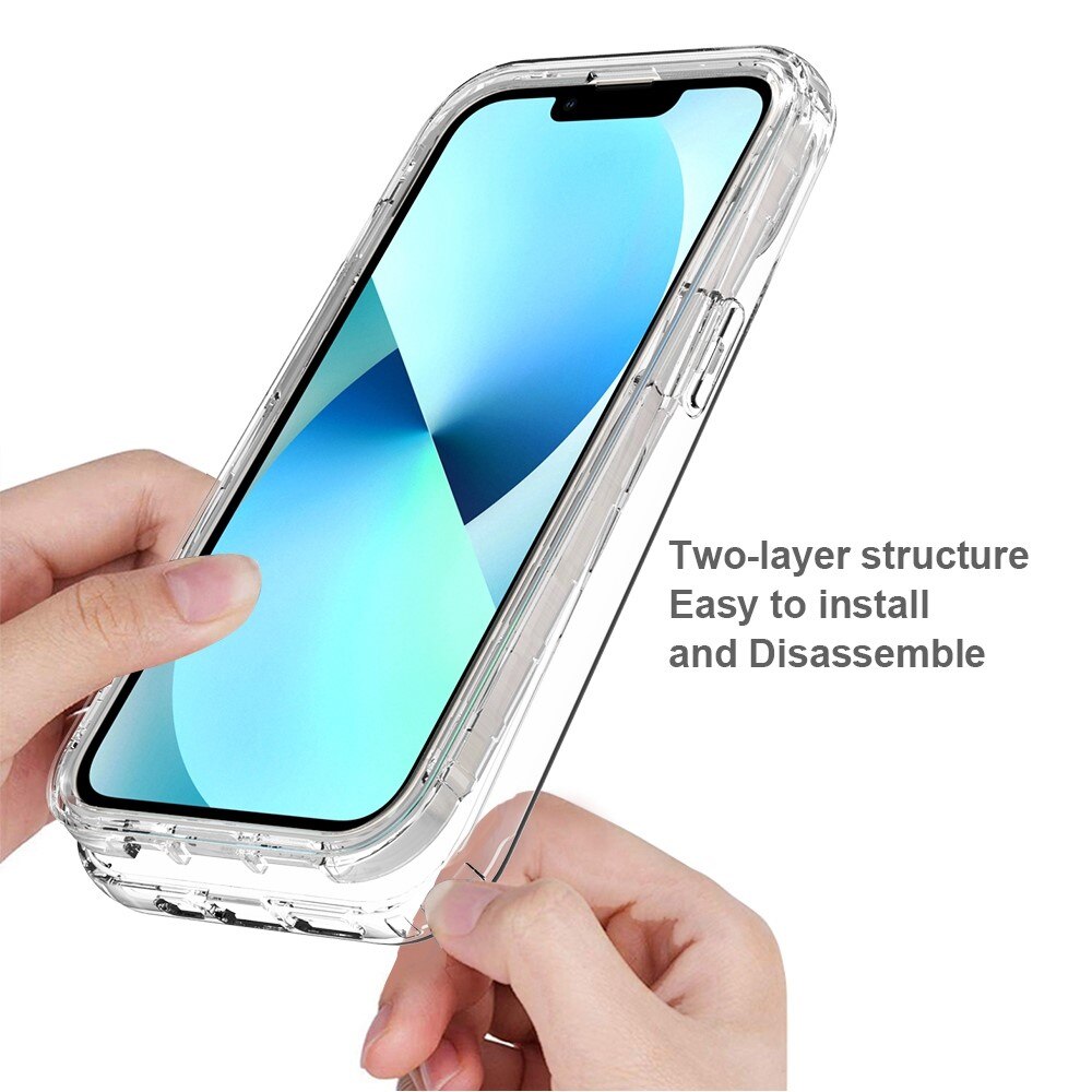Coque de couverture complète iPhone 14, Transparent