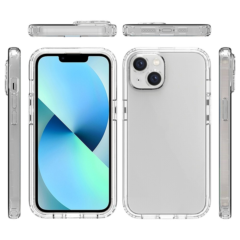 Coque de couverture complète iPhone 14, Transparent