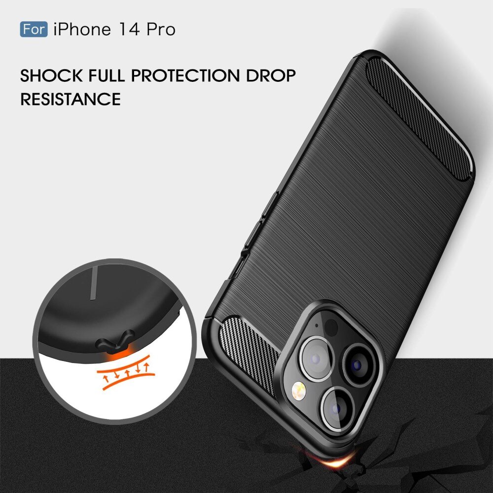 Coque TPU Brushed iPhone 14 Pro, [FÄRG}